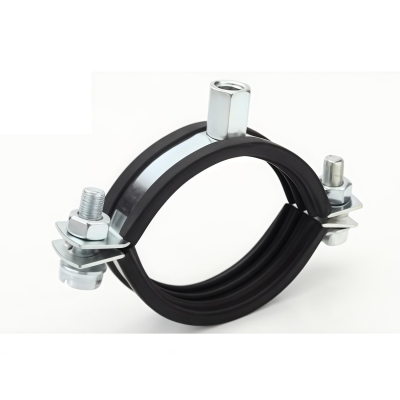 Rubber Lined Pipe Clamp with 2